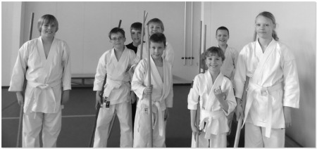 een deel van de kobujutsu groep
